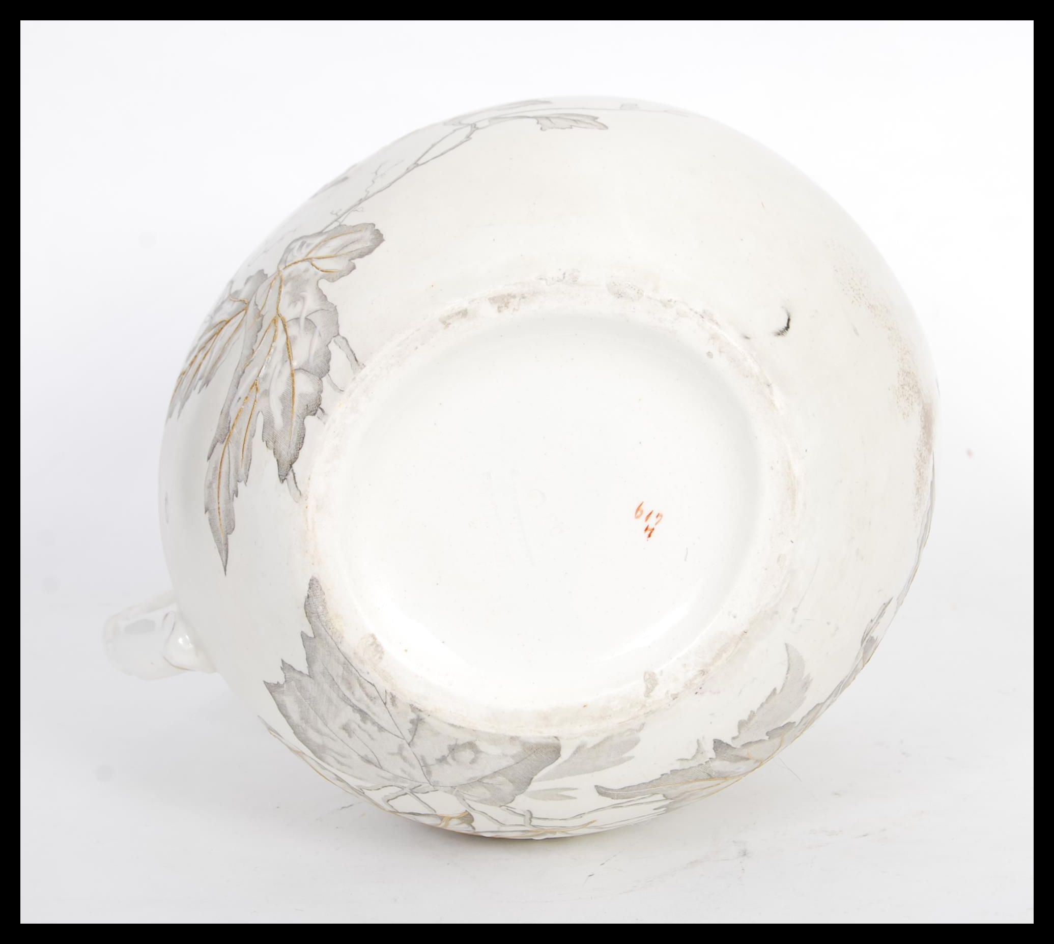 A 19th Century Victorian rare wash bowl and jug se - Image 6 of 6