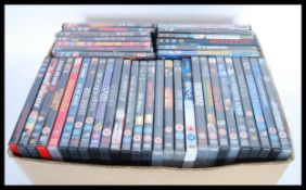 A collection of forty cased DVD films of differing