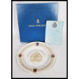 A local interest Royal Worcester commemorative pla