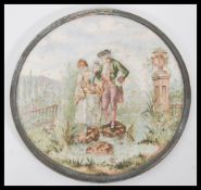 A 19th Century Victorian hand coloured porcelain p