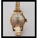 An 18ct gold vintage ladies cocktail watch having