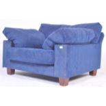 CONTEMPORARY HEALS LARGE LOUNGE CHAIR IN BLUE
