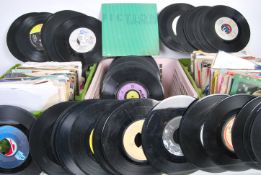 A large collection of vinyl 7" 45rpm records predo