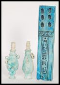 A 20th Century Egyptian revival scribes ceramic pa