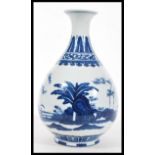 A 20th Century Chinese blue and white porcelain va