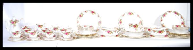 An extensive Royal Albert Old Country Roses pattern tea / dinner service to include cups, saucers,