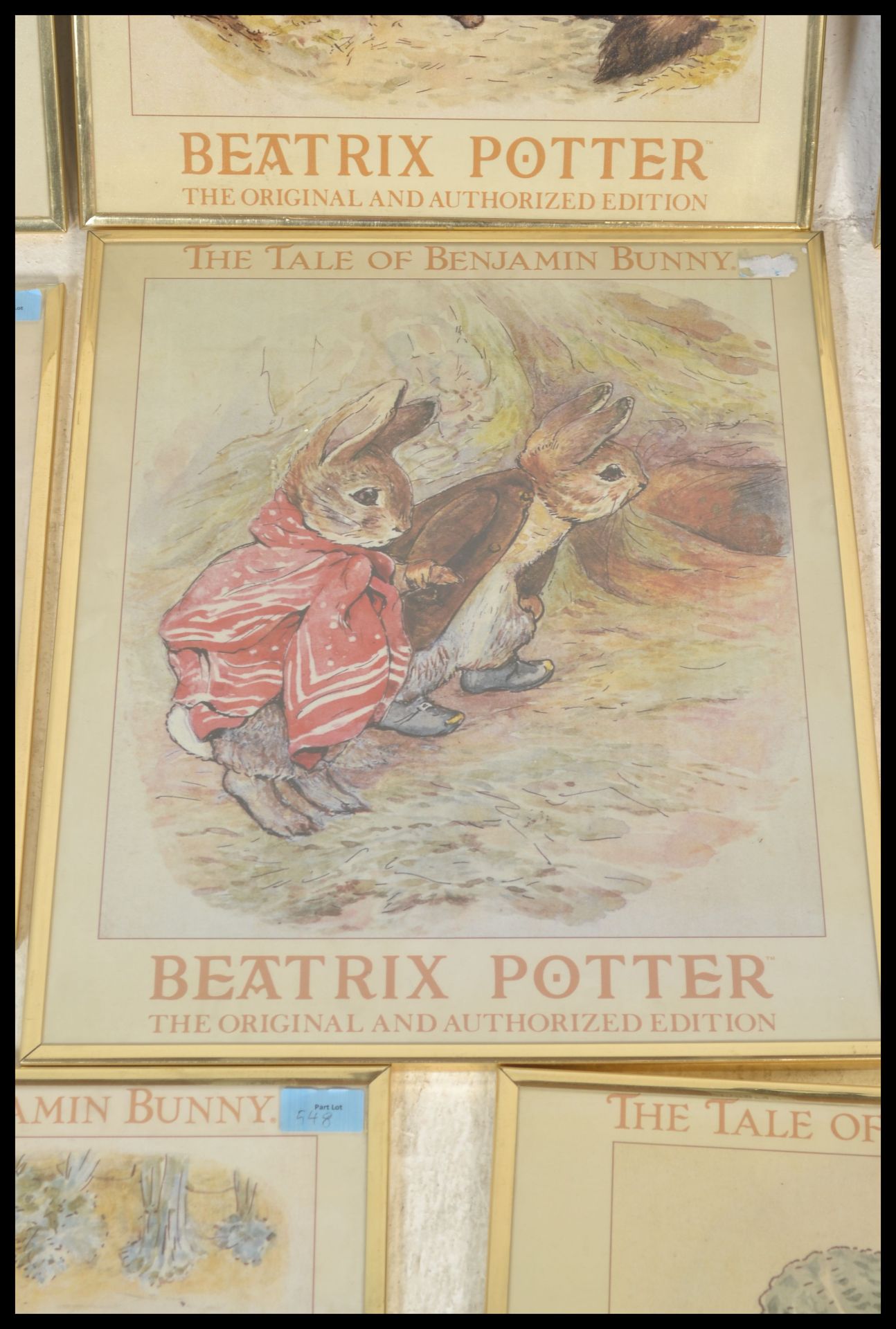 A collection of eight framed and glazed Beatrix Potter prints featuring Peter Rabbit and friends - Image 7 of 10