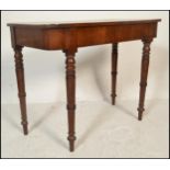 VICTORIAN 19TH CENTURY CROSSBANDED OAK WRITING TABLE DESK