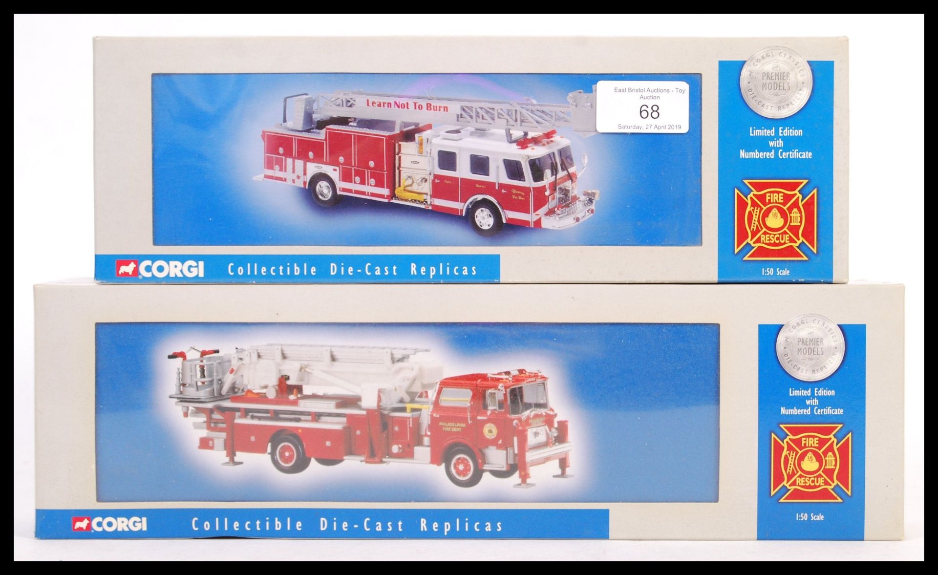 CORGI 1:50 SCALE DIECAST MODEL FIRE ENGINES