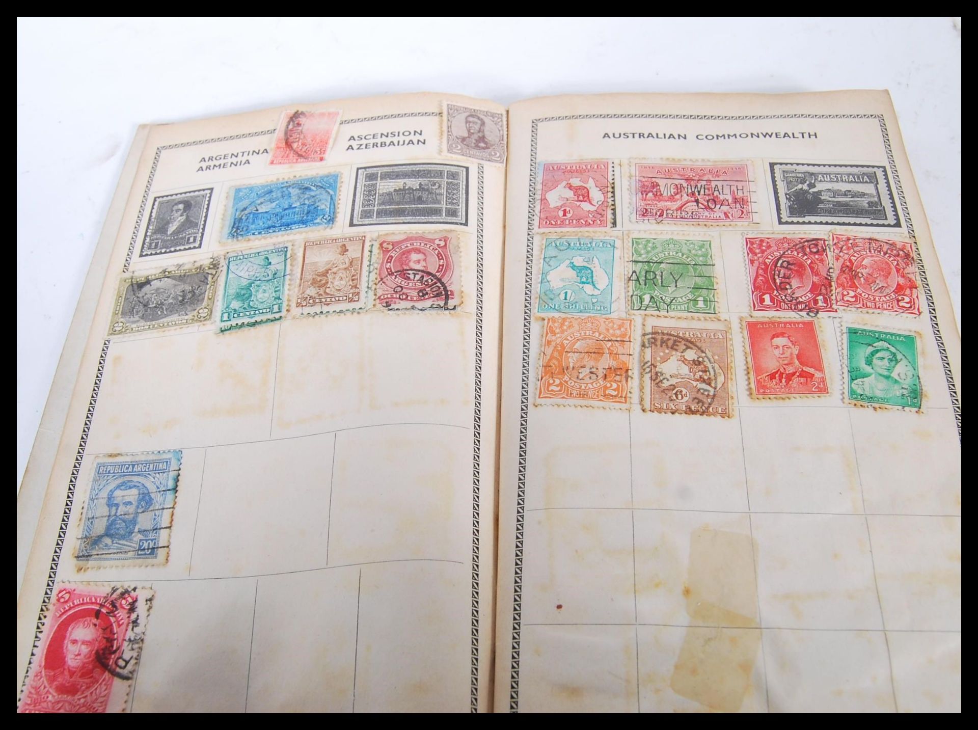 A collection of stamps dating from the 19th Century onwards across four albums to include - Bild 3 aus 19