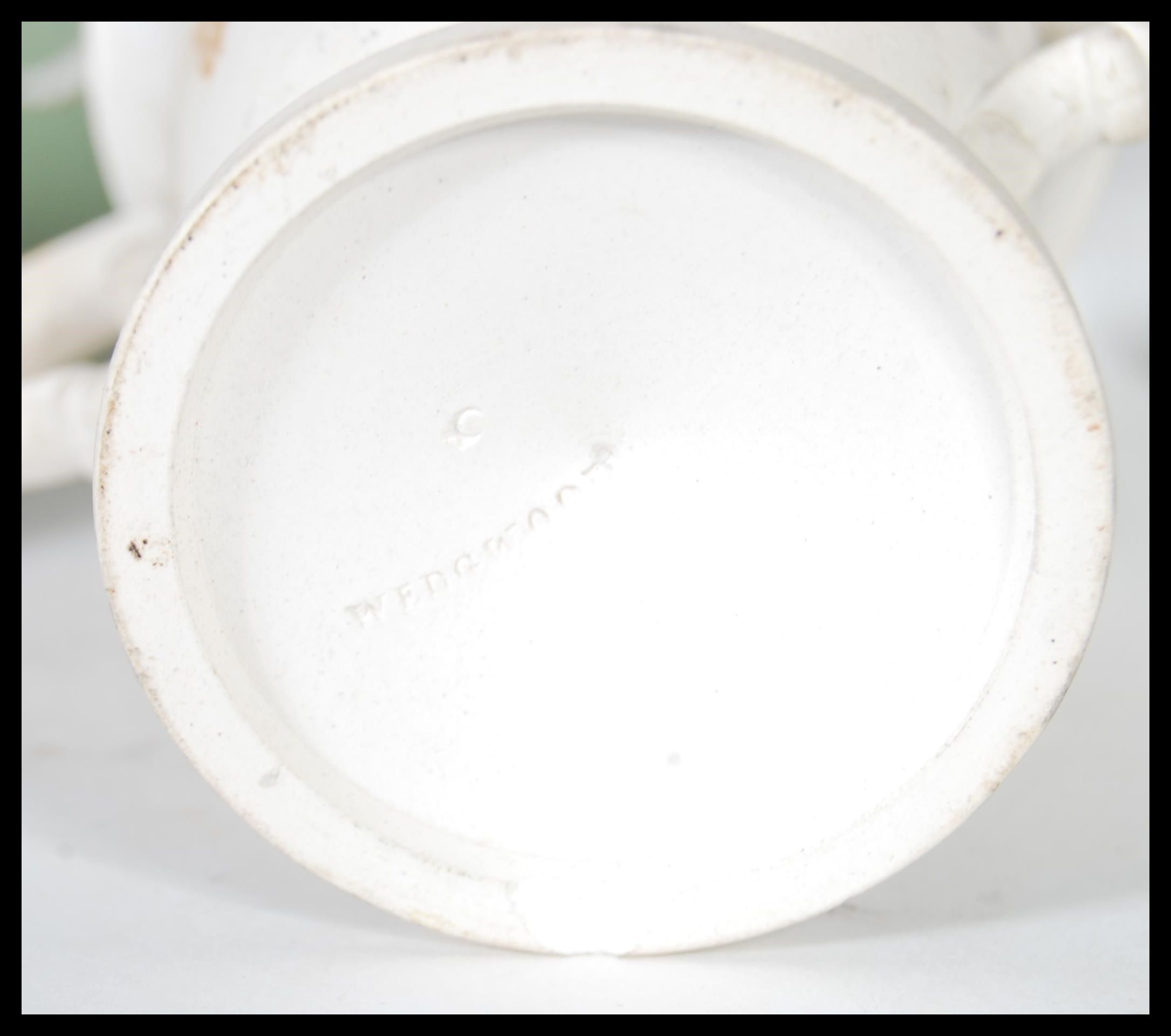 A collection of Wedgwood dating from the 19th Century to include a Victorian twin handled unglazed - Image 4 of 5