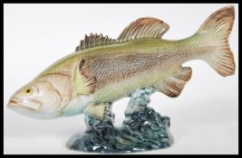 A 20th Century large mouthed Black Bass by Beswick Model number 1266. Impressed and printed marks to