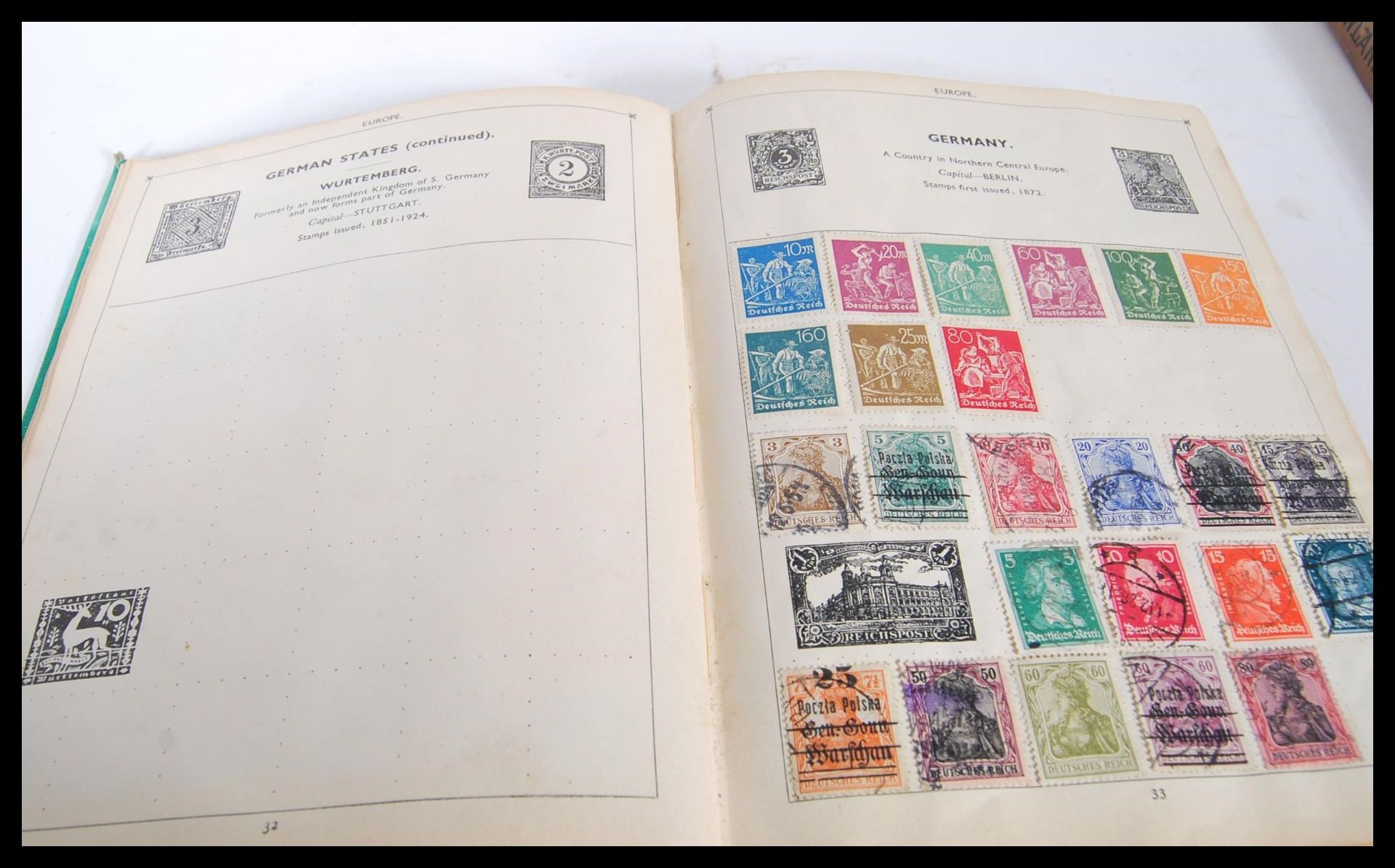 A collection of stamps dating from the 19th Century onwards across four albums to include - Bild 13 aus 19