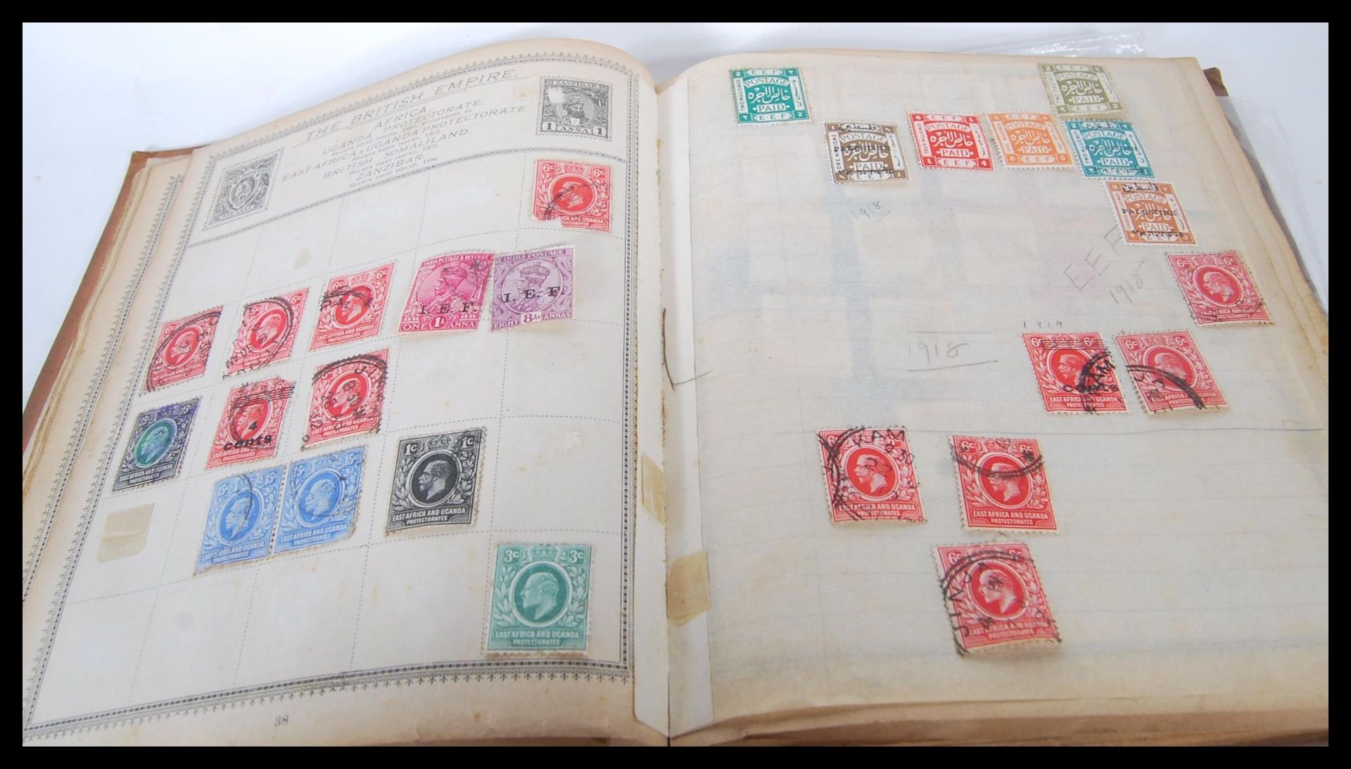 A collection of stamps dating from the 19th Century onwards across four albums to include - Bild 19 aus 19