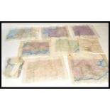 A large collection of early 20th Century World war ll ordnance survey maps, mostly of England and