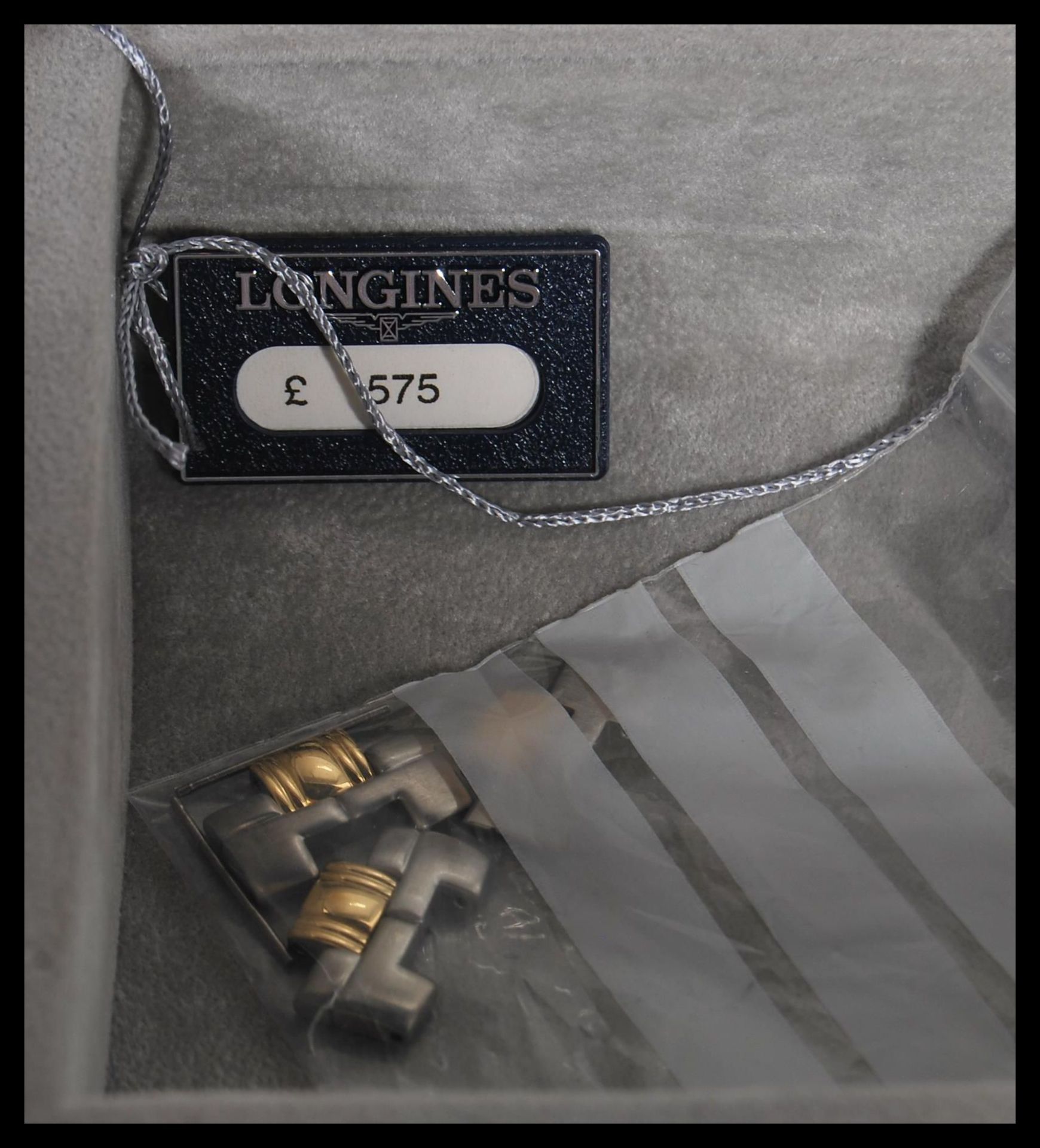 Longines, Flagship, Bi-colour bracelet watch, no. 28163672, current model Movement L5 651 3. - Image 5 of 7