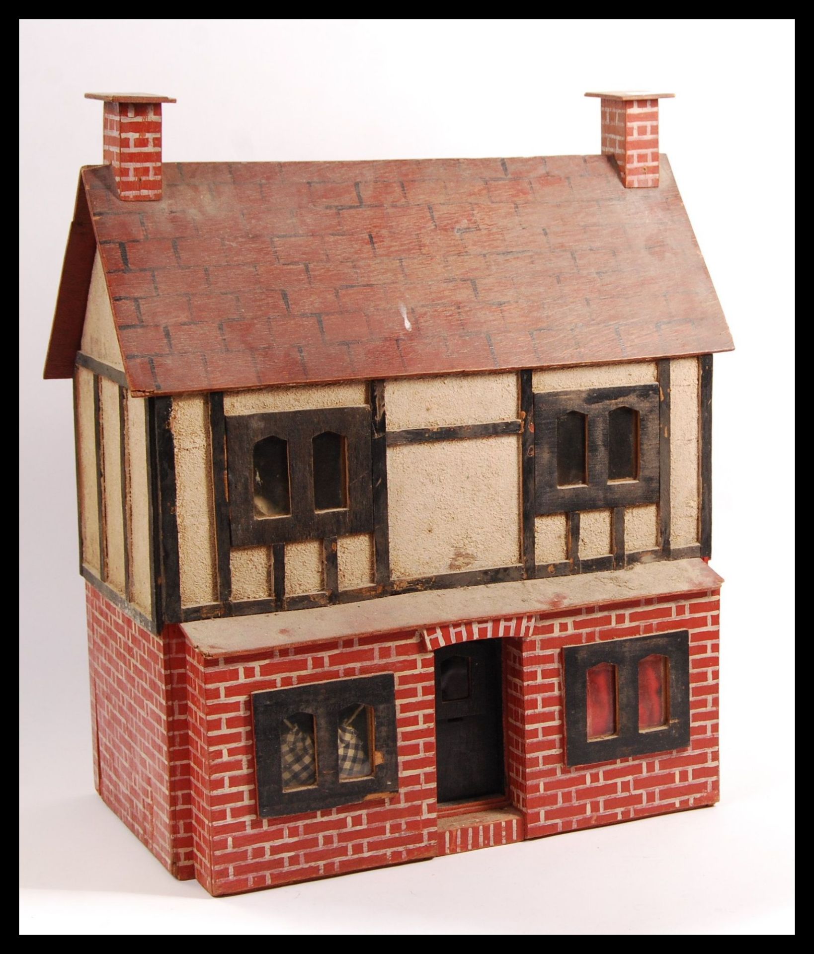 VINTAGE 1960'S TRIANG STYLE TUDOR STYLE DOLLS HOUSE.