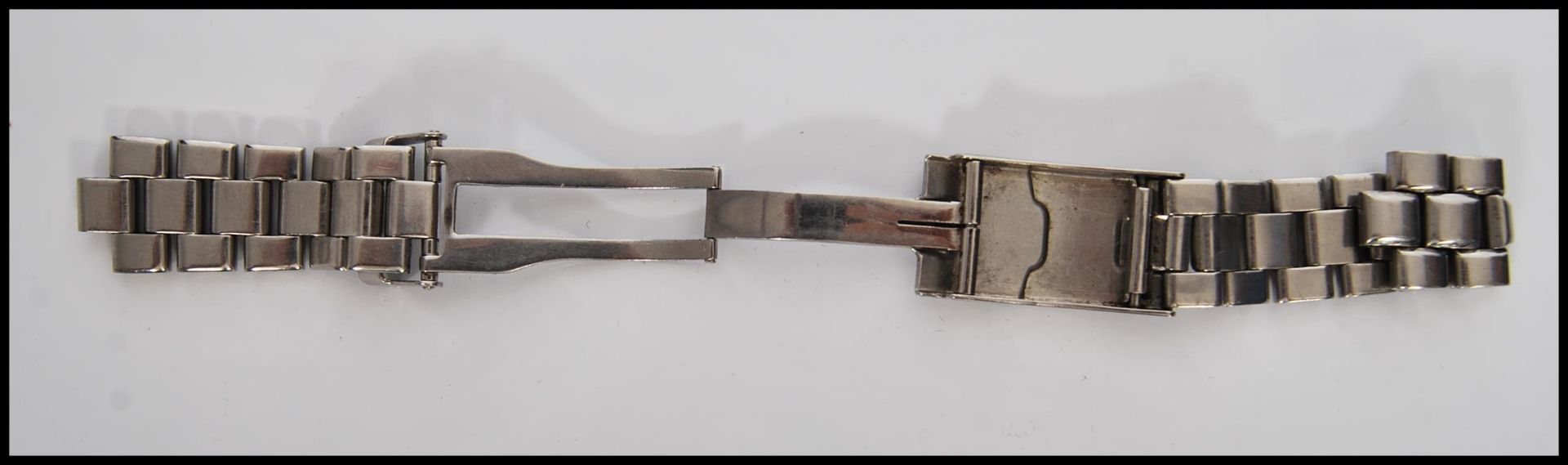 A 20th Century gents stainless steel watch strap for Breitling, stamped Breitling 1884. Measures - Image 6 of 6