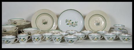 A late 19th / early 20th Century Royal Copenhagen part dinner service in the Quaking Grass pattern
