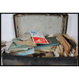 A collection of mixed ephemera to include cigarette cards and world stamps. Stamps date from the