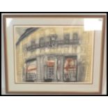 Alison Neville, pencil signed limited edition numbered lithograph picture of Clement House,