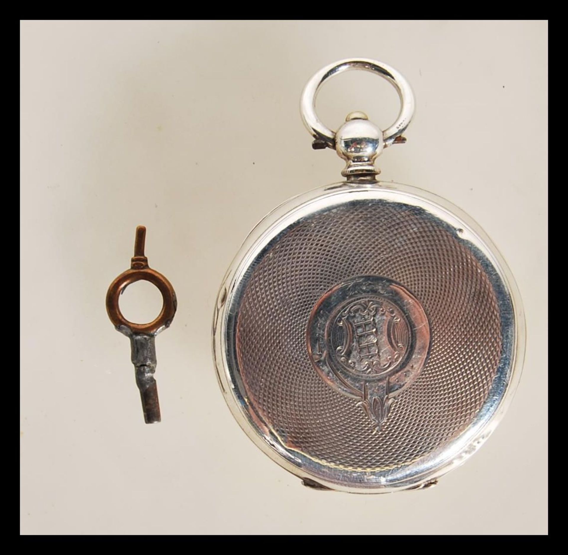 An early 20th century 935 silver Swiss pocket watch  being marked for JB Yabsley of London. Open - Image 2 of 7