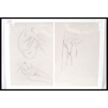 Eric Gill (1882-1940) A pair of male nudes from Eric Gill First Nudes Neville Spearman London