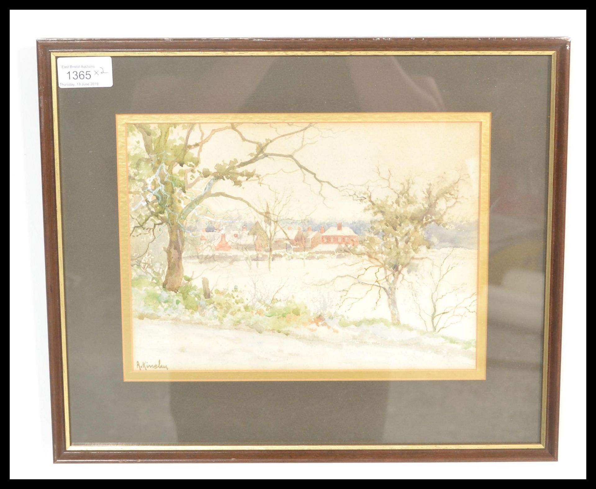 Albert Kinsley R.I, R.C.A (b. 1852)- A pair of framed and glazed watercolours one entitled 'On the - Image 5 of 7