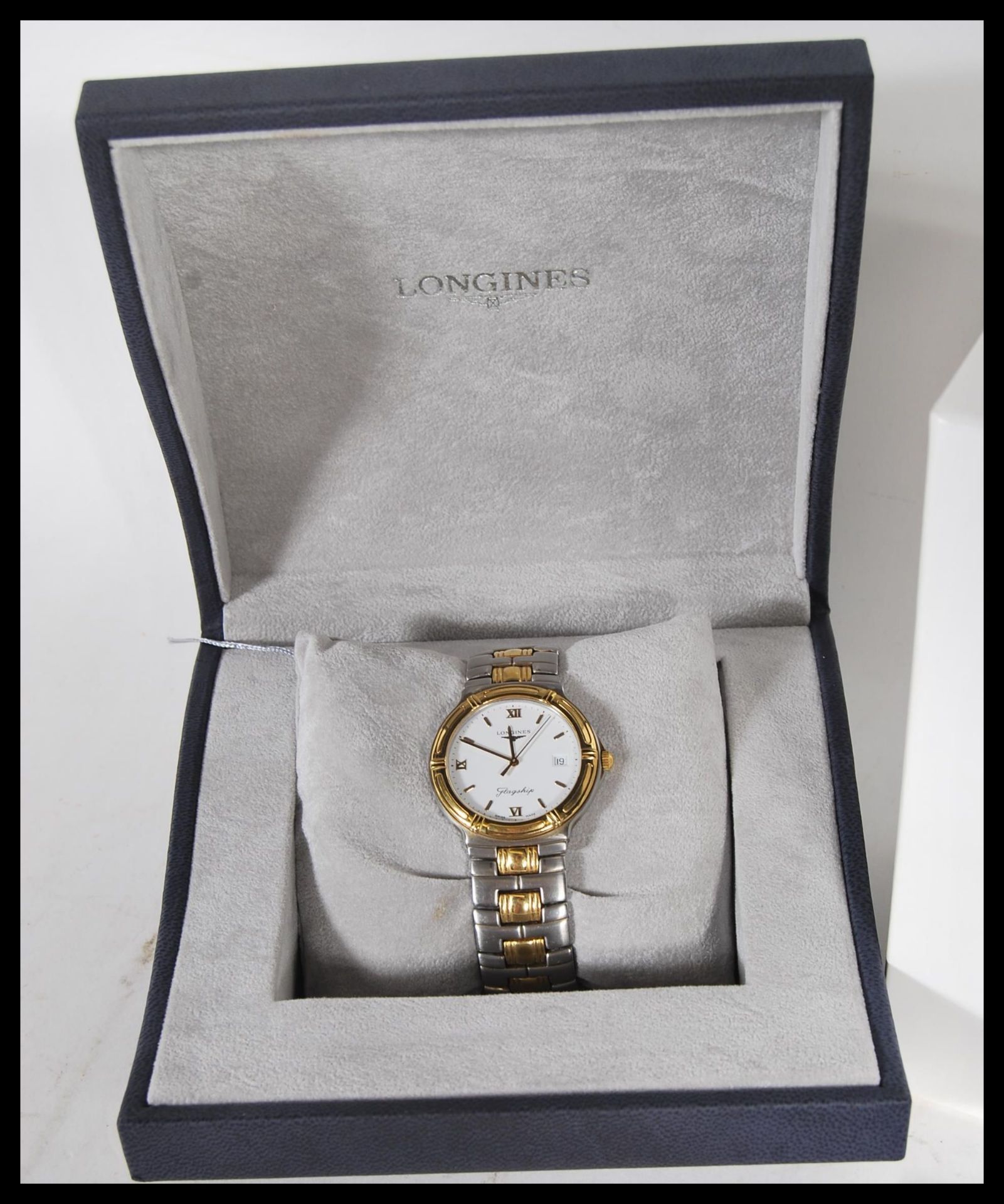 Longines, Flagship, Bi-colour bracelet watch, no. 28163672, current model Movement L5 651 3. - Image 3 of 7