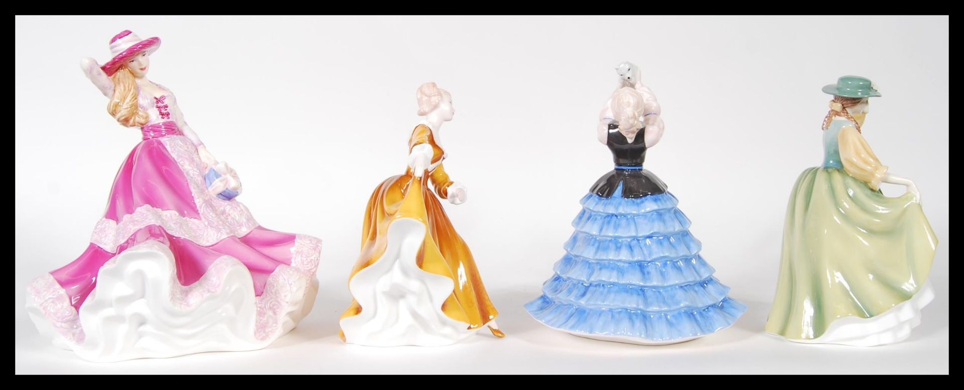 A selection of of four Royal Doulton ' Pretty Ladies ' to include ' Just For You ' HN 5140, ' - Bild 2 aus 8