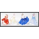 A selection of four Royal Doulton ' Pretty Ladies ' figurines to include ' Elaine ' HN 4718, '