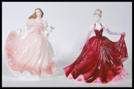 A Coalport Bone China ceramic figurine titled ' Shall We Dance ', produced in a limited edition of