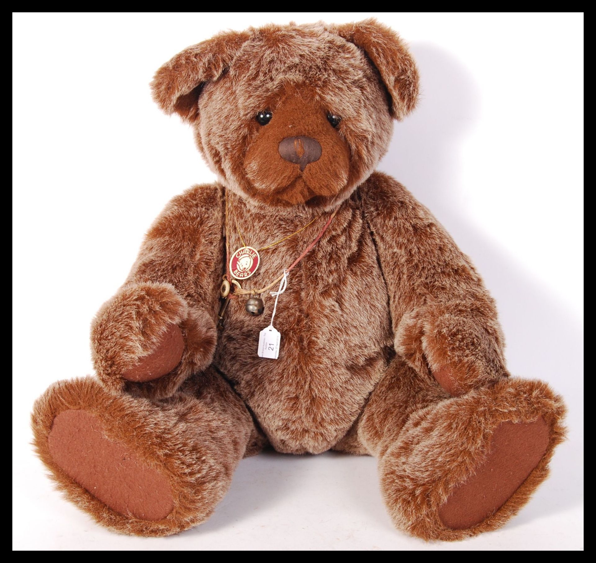 LARGE EXCLUSIVE CHARLIE BEARS TEDDY BEAR ' DREW '