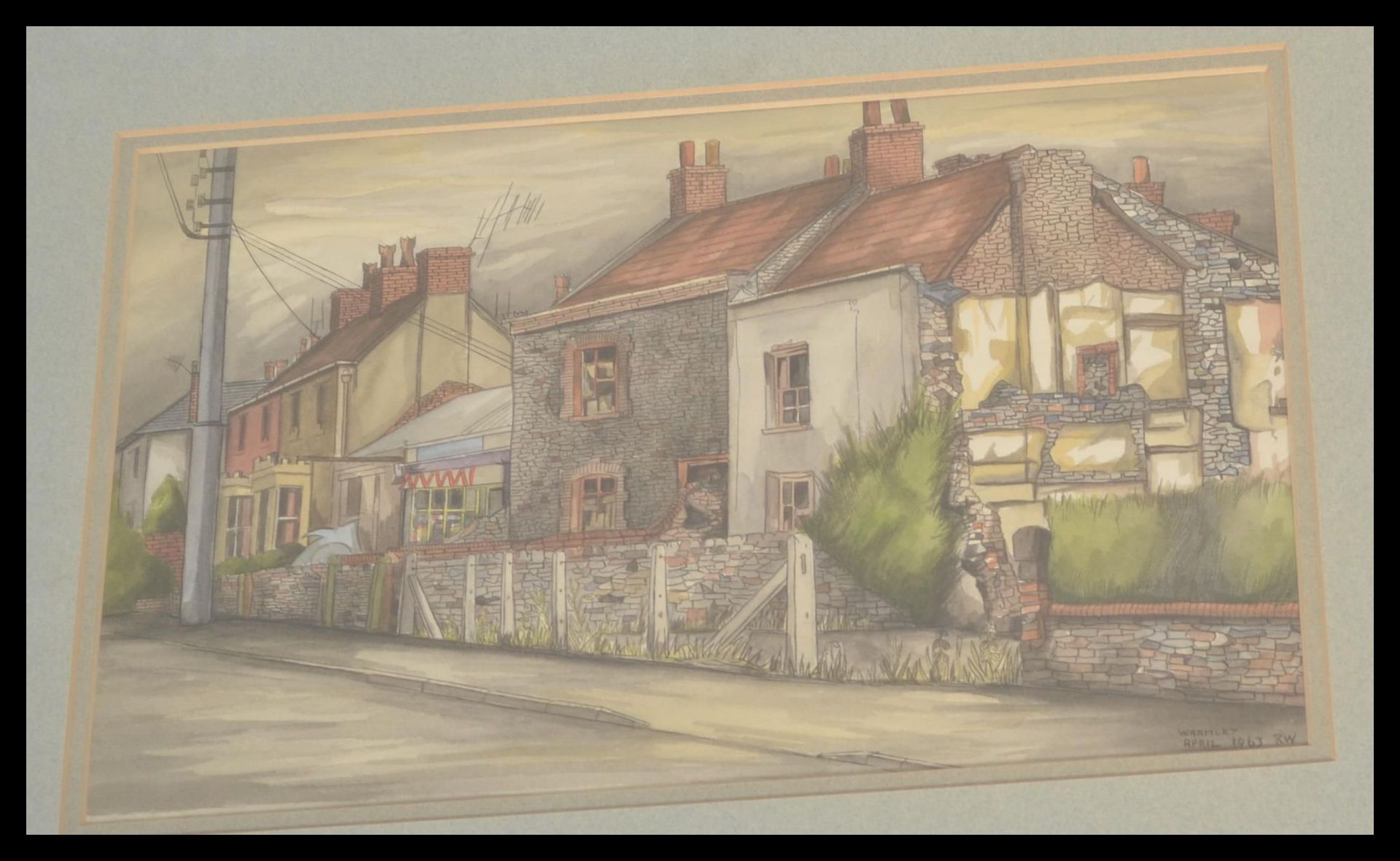 Local interest- A collection of watercolour paintings of Bristol scenes by local artist to - Image 3 of 6