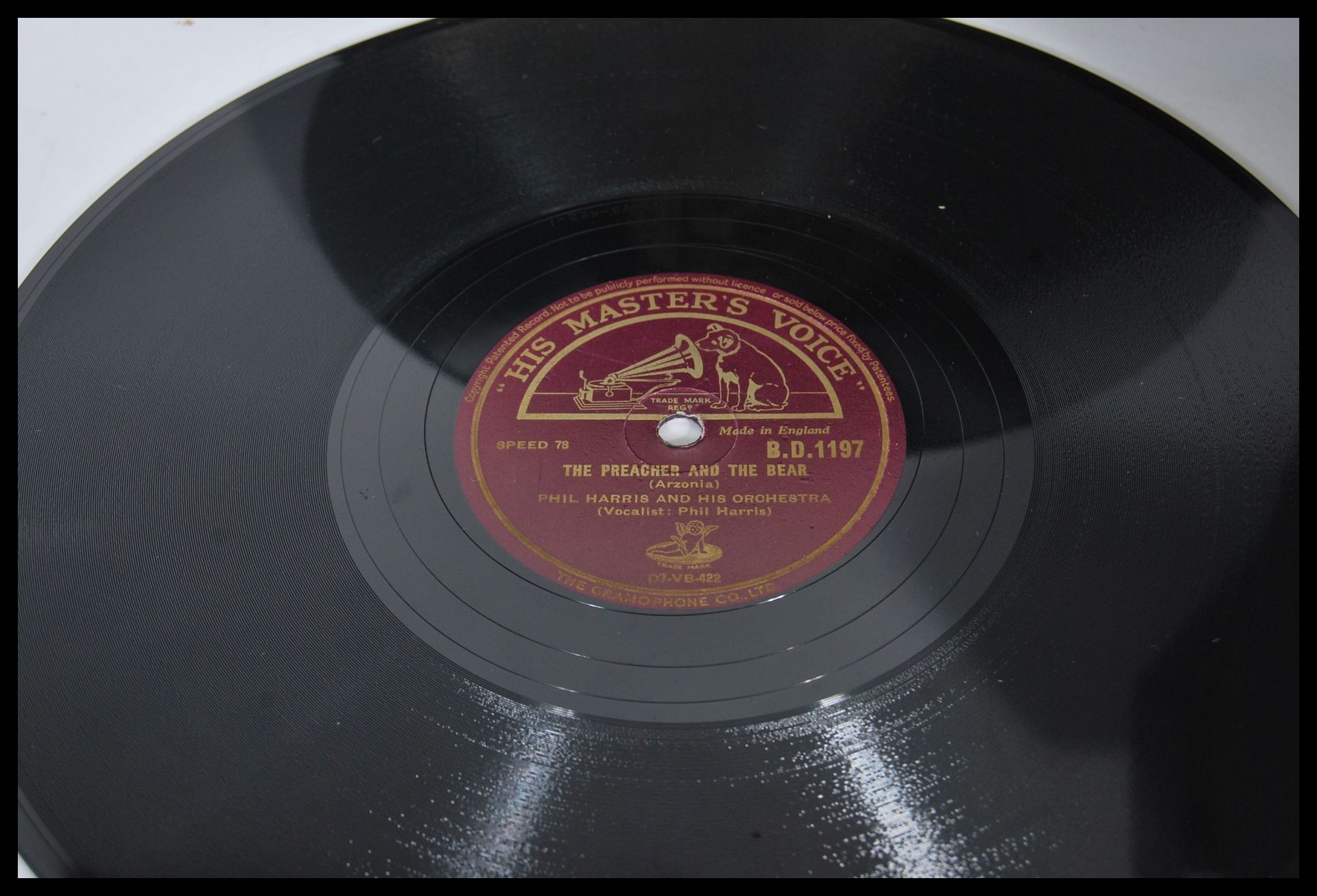 A cased collection of 78 RPM records to include, "Sepia Series" (Selected by Bill Elliott) No.15 - Bild 5 aus 8