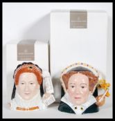 Two Royal Doulton character jugs, one being character jug of the year 2003 Queen Elizabeth I D7180