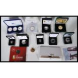 A collection of Royal Mint Uncirculated mostly silver proof coinage to include, Lady with the
