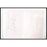 Eric Gill (1882-1940) A pair of female nudes from Eric Gill First Nudes Neville Spearman London