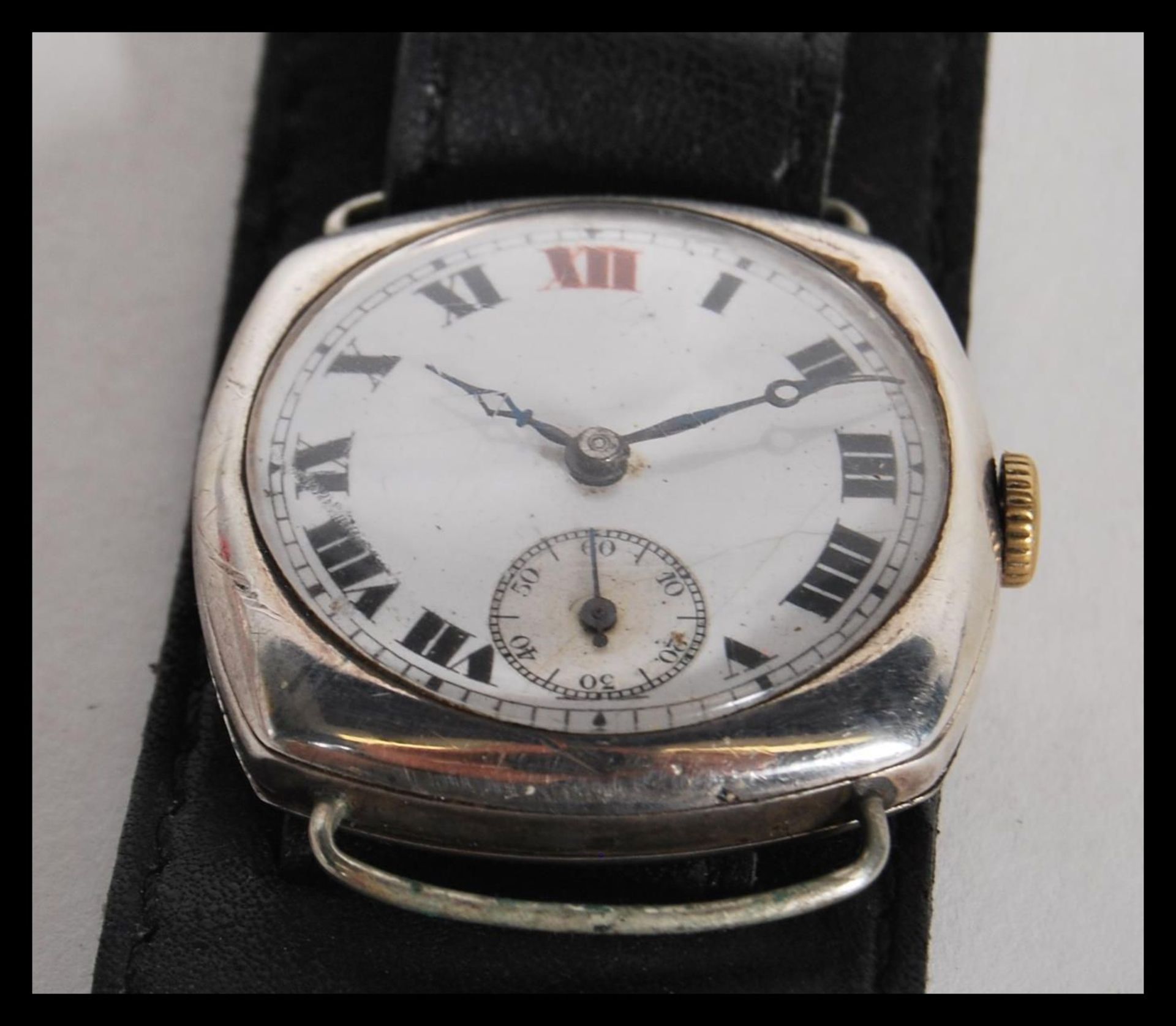 A selection of vintage 1920's watches to include a continental silver watch having a white enamelled - Bild 4 aus 11
