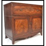 A Georgian mahogany secretaire chest of drawers. T