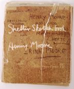 HENRY MOORE WWII SECOND WORLD WAR SHELTER SKETCH BOOK