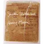 HENRY MOORE WWII SECOND WORLD WAR SHELTER SKETCH BOOK