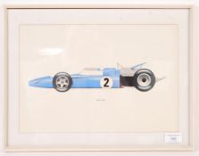 RARE BROOKE BOND TEA CARD RACING CAR ARTWORK