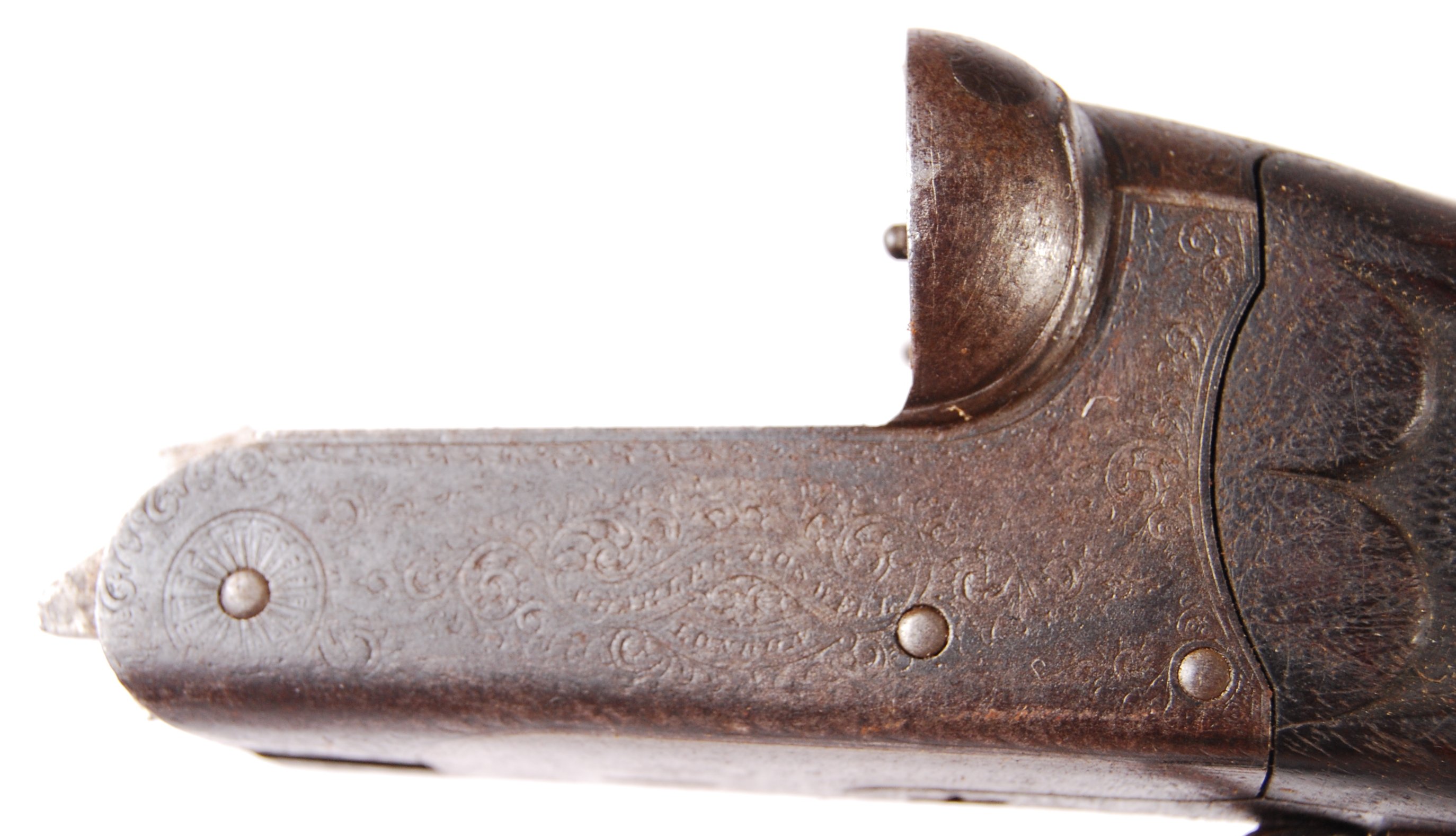 ANTIQUE 19TH CENTURY CHARLES BOSWELL LONDON SHOTGUN BUTT - Image 5 of 8