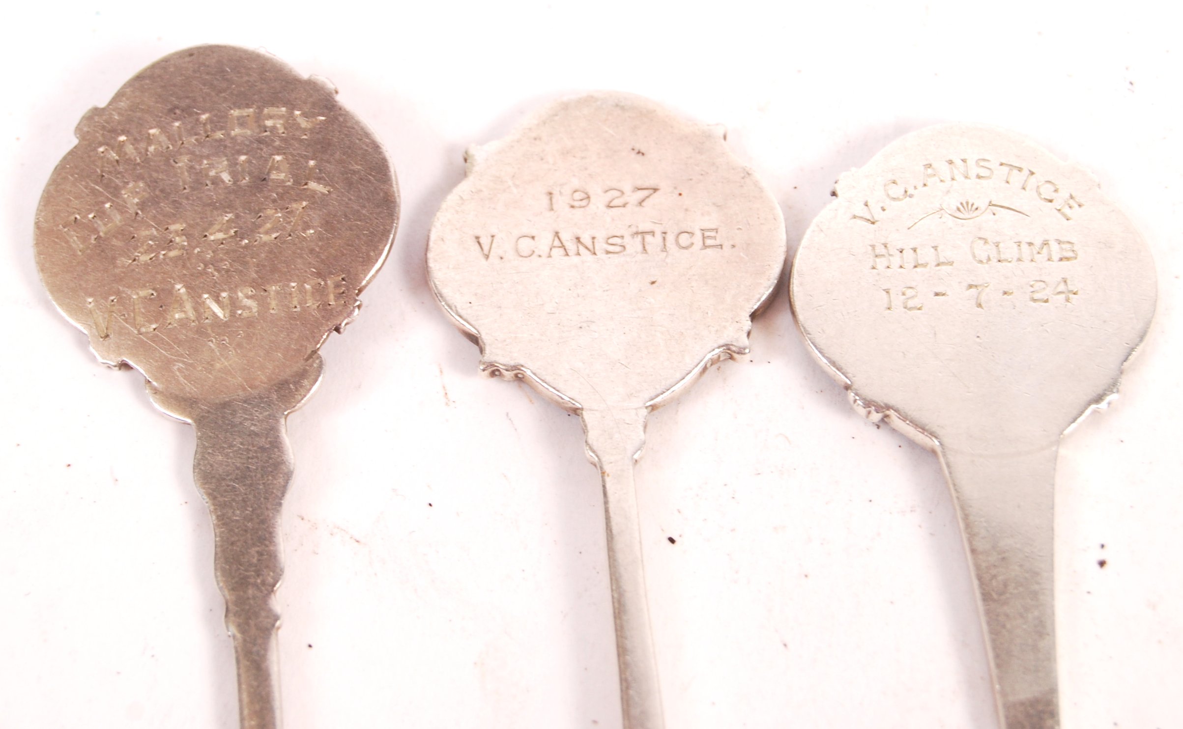 RARE VINTAGE 1920'S BRISTOL MOTOR CAR CLUB SILVER SPOONS - Image 4 of 4