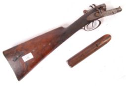 ANTIQUE 19TH CENTURY SV MARDELL SHOTGUN BUTT