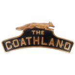 RARE VINTAGE 1930'S ' THE GOATHLAND ' D49 HUNT CLASS LOCO NAMEPLATE