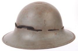 WWII SECOND WORLD WAR ZUCKERMAN CIVIL DEFENCE HELMET