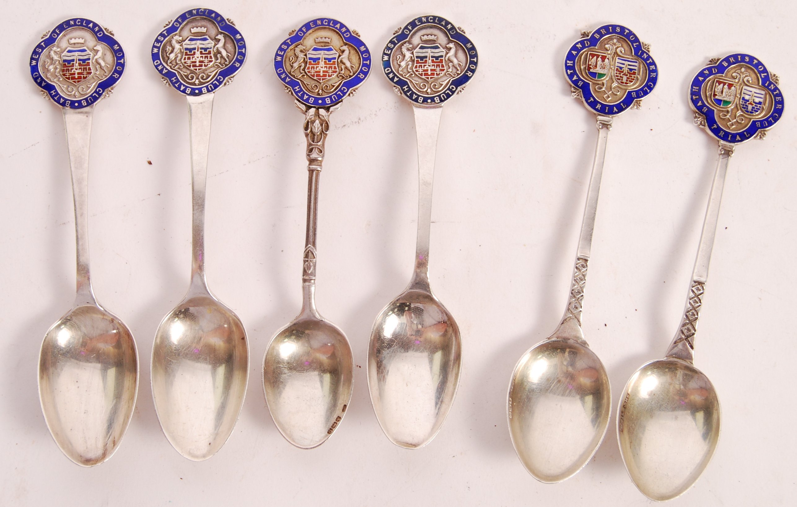 RARE VINTAGE 1920'S BRISTOL MOTOR CAR CLUB SILVER SPOONS