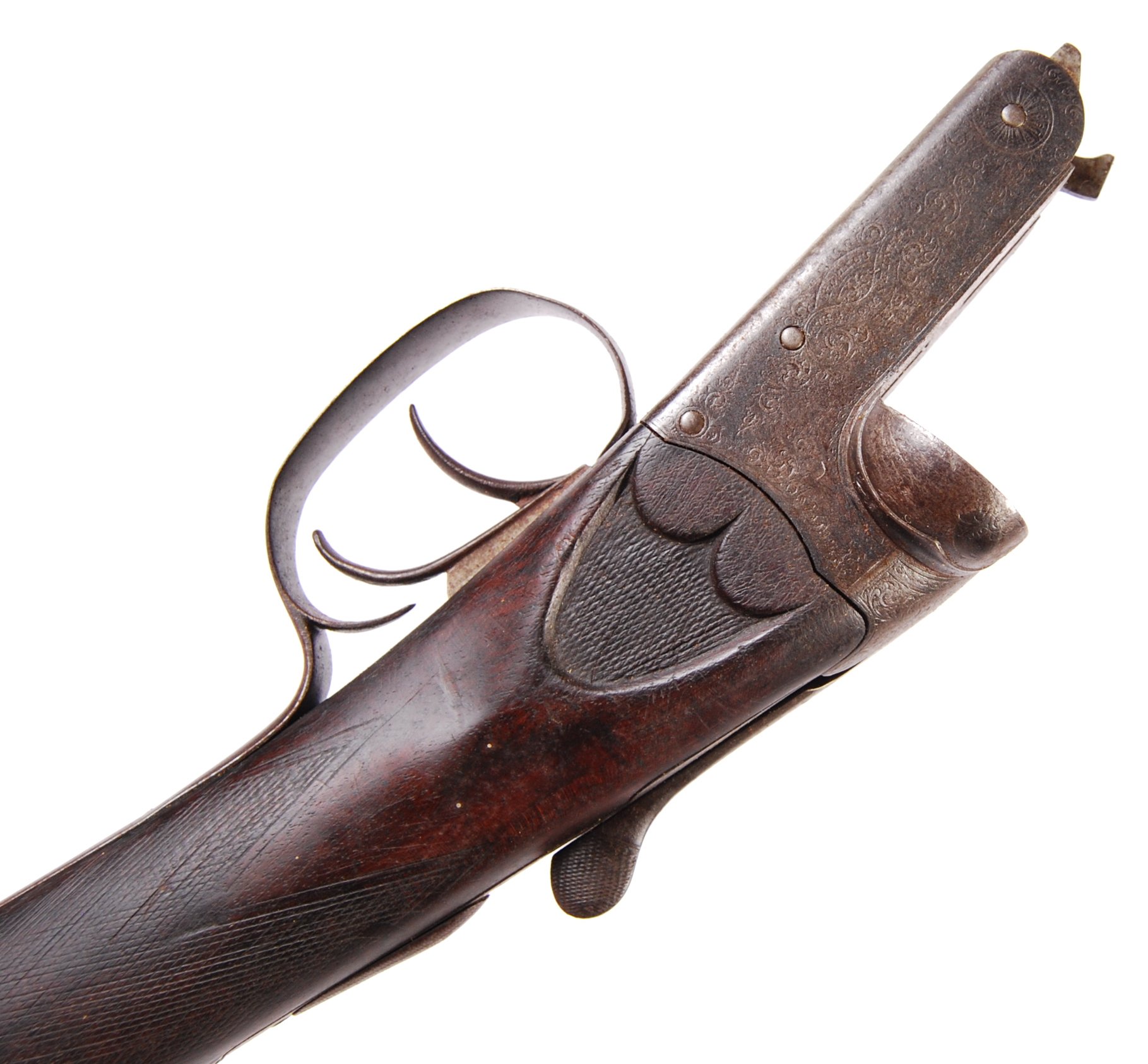 ANTIQUE 19TH CENTURY CHARLES BOSWELL LONDON SHOTGUN BUTT - Image 4 of 8